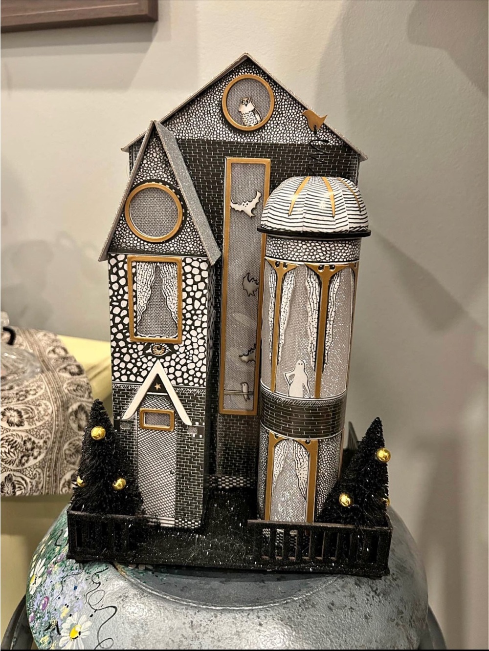 Anthropologie Halloween Light Up House